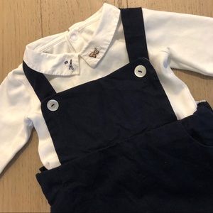 Jacadi Overalls Bodysuit Set 12M